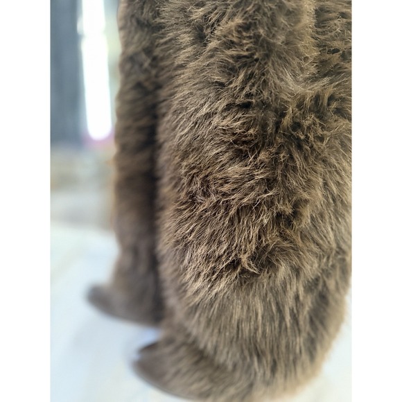 Brown Faux Fur Trimmed Boots - Picture 5 of 5